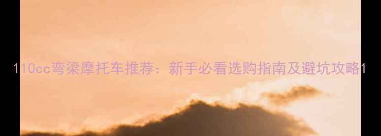 图片 110cc弯梁摩托车推荐：新手必看选购指南及避坑攻略1