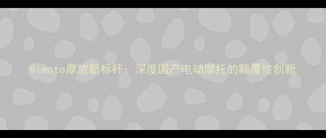 图片 Bimoto摩旅新标杆：深度国产电动摩托的颠覆性创新