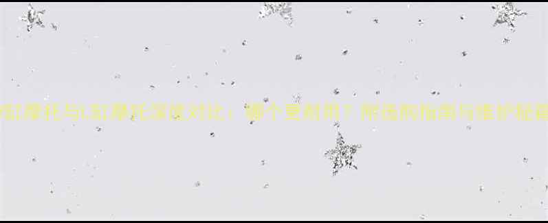 图片 V缸摩托与L缸摩托深度对比：哪个更耐用？附选购指南与维护秘籍