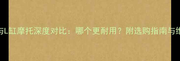 图片 V缸摩托与L缸摩托深度对比：哪个更耐用？附选购指南与维护秘籍2