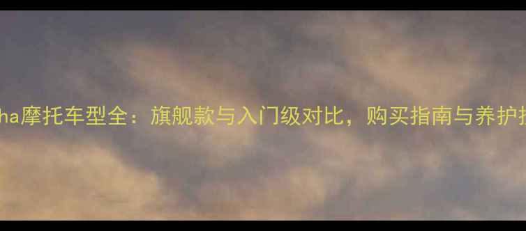 图片 Yamaha摩托车型全：旗舰款与入门级对比，购买指南与养护技巧1