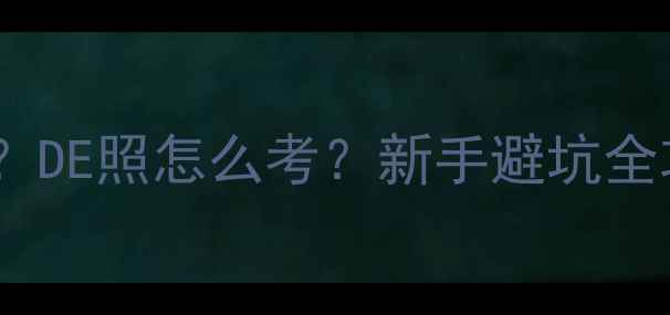 图片 ✨四轮摩托车需要驾照吗？DE照怎么考？新手避坑全攻略（附报考流程）🚗💨2