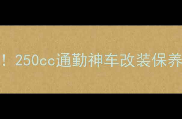 图片 上海本田250深度测评新手必看！250cc通勤神车改装保养全攻略（附本地改装店推荐）2