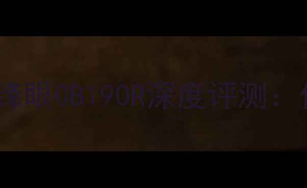 图片 二手五羊本田暴锋眼CB190R深度评测：价格性能口碑全2