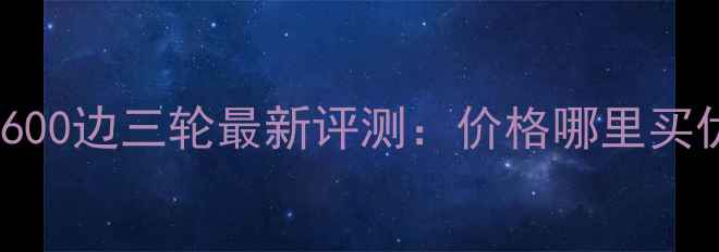 图片 二手嘉陵600边三轮最新评测：价格哪里买优缺点全2