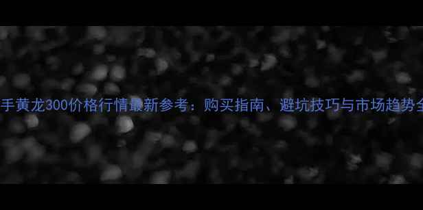 图片 二手黄龙300价格行情最新参考：购买指南、避坑技巧与市场趋势全2