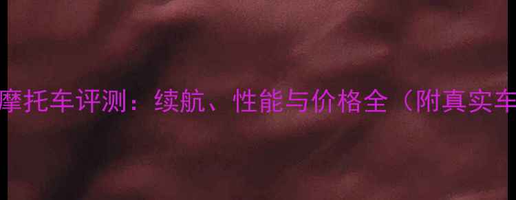 图片 力帆电动摩托车评测：续航、性能与价格全（附真实车主反馈）