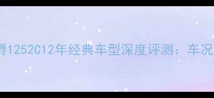 图片 北京低价出售豪爵1252C12年经典车型深度评测：车况价格购买指南全1
