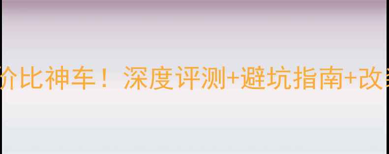 图片 华洋T6二手性价比神车！深度评测+避坑指南+改装灵感全分享1