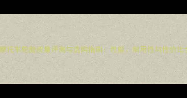 图片 双驼摩托车轮胎质量评测与选购指南：性能、耐用性与性价比全面2