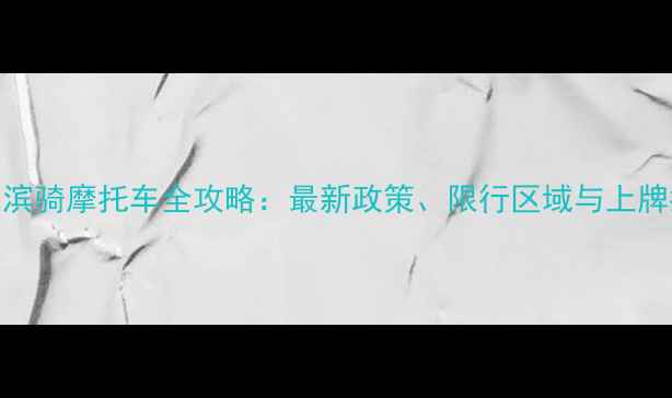 图片 哈尔滨骑摩托车全攻略：最新政策、限行区域与上牌指南