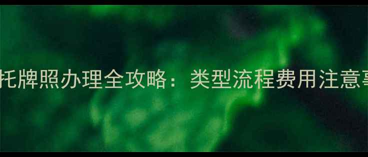 图片 哈雷摩托牌照办理全攻略：类型流程费用注意事项大1