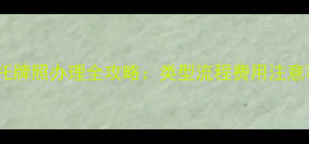 图片 哈雷摩托牌照办理全攻略：类型流程费用注意事项大2