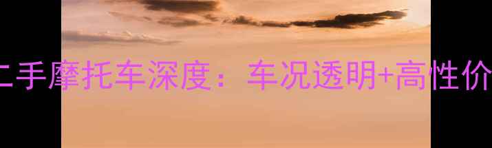 图片 唐山天剑王二手摩托车深度：车况透明+高性价比购车指南2