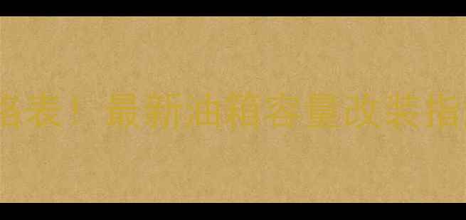 图片 大运摩托油箱价格表！最新油箱容量改装指南，附详细对比1