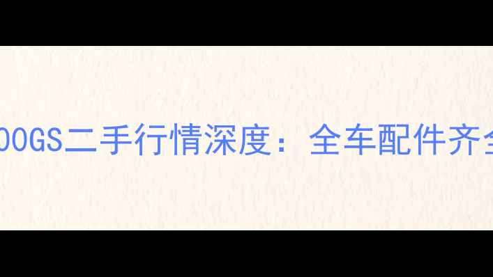 图片 天津宝马R1200GS二手行情深度：全车配件齐全可试驾转让