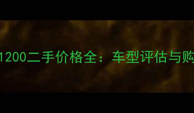 图片 宝马ADV1200二手价格全：车型评估与购买指南2