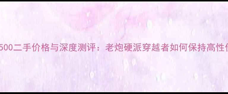 图片 宝马GS500二手价格与深度测评：老炮硬派穿越者如何保持高性价比？1