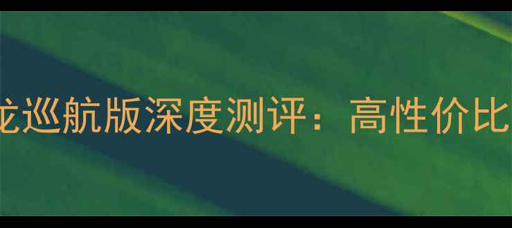 图片 成都二手黄龙巡航版深度测评：高性价比摩旅利器全1