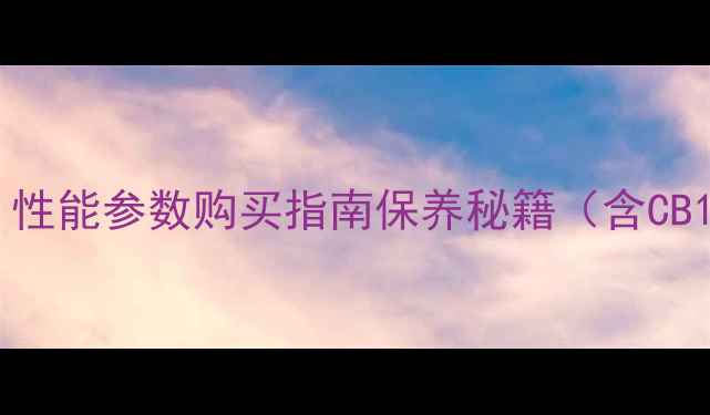 图片 新大洲本田摩托车全：性能参数购买指南保养秘籍（含CB190电喷CB125R对比）2