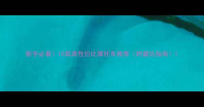 图片 新手必看！10款高性价比摩托车推荐（附避坑指南）1