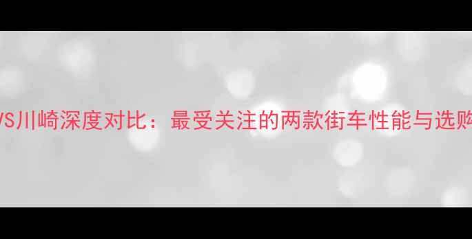 图片 春风VS川崎深度对比：最受关注的两款街车性能与选购指南