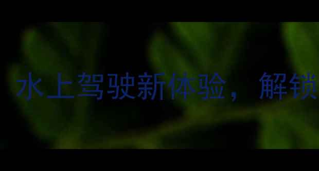 图片 最新款水上摩托车评测：水上驾驶新体验，解锁湖泊河流的终极速度！2