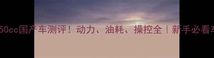 图片 本田4缸250cc国产车测评！动力、油耗、操控全｜新手必看车型推荐2