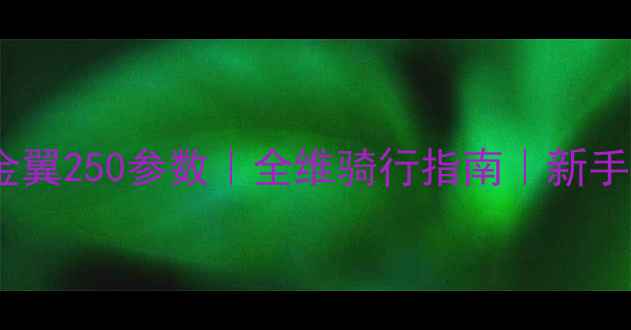 图片 本田金翼250参数｜全维骑行指南｜新手必看2