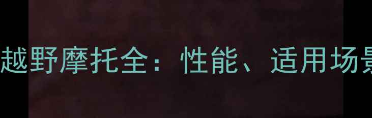 图片 款铃木MX-250越野摩托全：性能、适用场景与竞品对比1