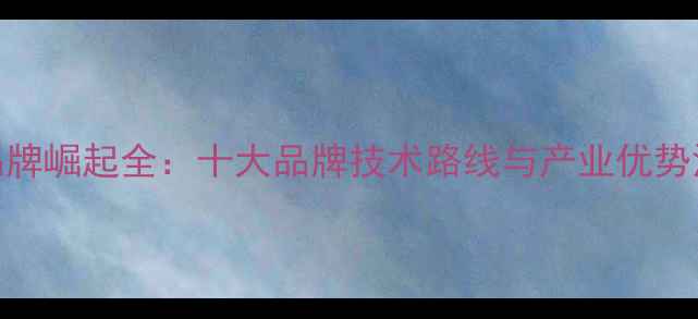 图片 浙江本地摩托车品牌崛起全：十大品牌技术路线与产业优势深度解读（最新）