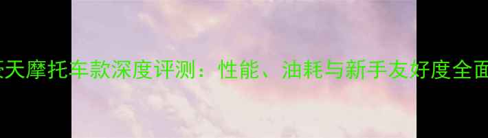 图片 豪天摩托车款深度评测：性能、油耗与新手友好度全面1