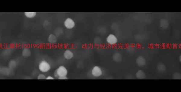 图片 钱江摩托15019G新国标续航王：动力与经济的完美平衡，城市通勤首选