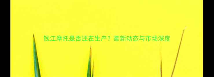 图片 钱江摩托是否还在生产？最新动态与市场深度