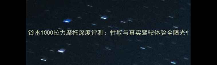图片 铃木1000拉力摩托深度评测：性能与真实驾驶体验全曝光1