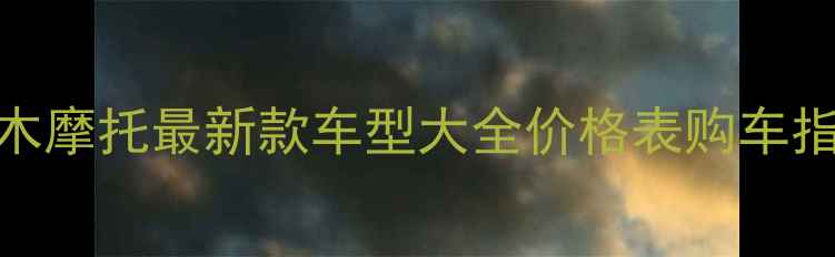 图片 铃木摩托最新款车型大全价格表购车指南