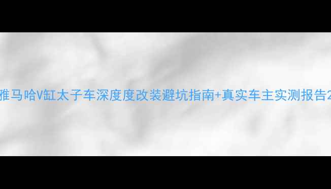 图片 雅马哈V缸太子车深度度改装避坑指南+真实车主实测报告2