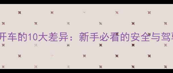 图片 骑摩托车和开车的10大差异：新手必看的安全与驾驶对比指南2