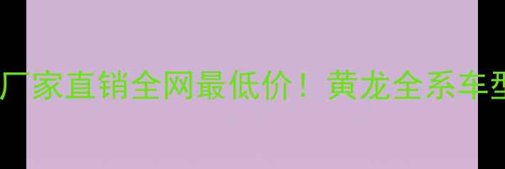 图片 🏍️浙江黄龙摩托车厂家直销全网最低价！黄龙全系车型深度测评+购买攻略
