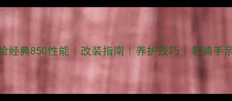 图片 🏍️雅马哈经典850性能｜改装指南｜养护技巧｜老骑手亲测全攻略