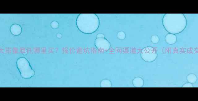 图片 💥二手大排量摩托哪里买？报价避坑指南+全网渠道大公开（附真实成交案例）