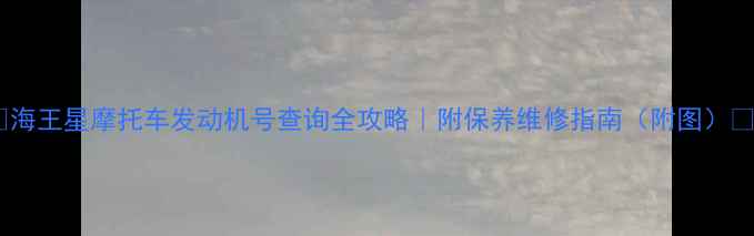 图片 📌海王星摩托车发动机号查询全攻略｜附保养维修指南（附图）🔧1