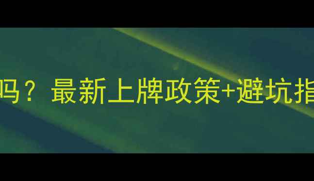 图片 🔥250摩托车能上牌吗？最新上牌政策+避坑指南，新手必看！💡2