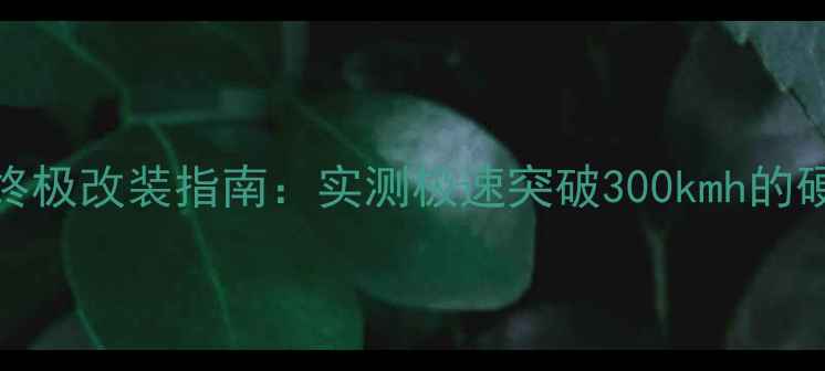 图片 🔥900cc摩托终极改装指南：实测极速突破300kmh的硬核玩法！🔥1