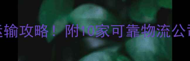 图片 🔥全网最全摩托车运输攻略！附10家可靠物流公司排名+避坑指南🔥2