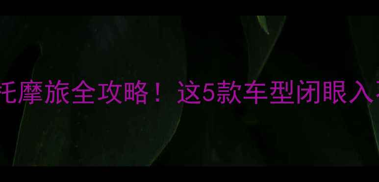 图片 🔥巡航摩托摩旅全攻略！这5款车型闭眼入不踩坑🔥1