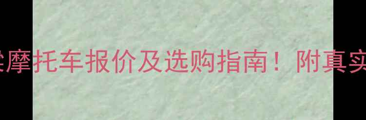 图片 🔥最新款豪爵弯梁摩托车报价及选购指南！附真实车主实测口碑🔥2
