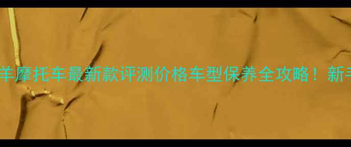 图片 🔥本田五羊摩托车最新款评测价格车型保养全攻略！新手必看！2