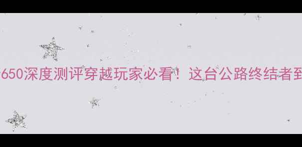 图片 🔥本田阿尔卑斯650深度测评穿越玩家必看！这台公路终结者到底值不值3万？