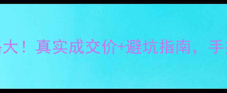 图片 🔥飞鹰R25二手价格大！真实成交价+避坑指南，手把手教你淘到好车2